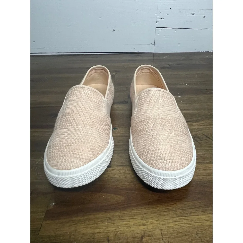Lauren Ralph Lauren Jinny Pink Faux Straw Slip On Sneakers 5.5‎ B JINNY-SK-VLC